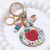 🍎💖 A Little Thank-You with Big Heart – Cute Teacher Keychain Gift 🌈✏️ - ThiGui